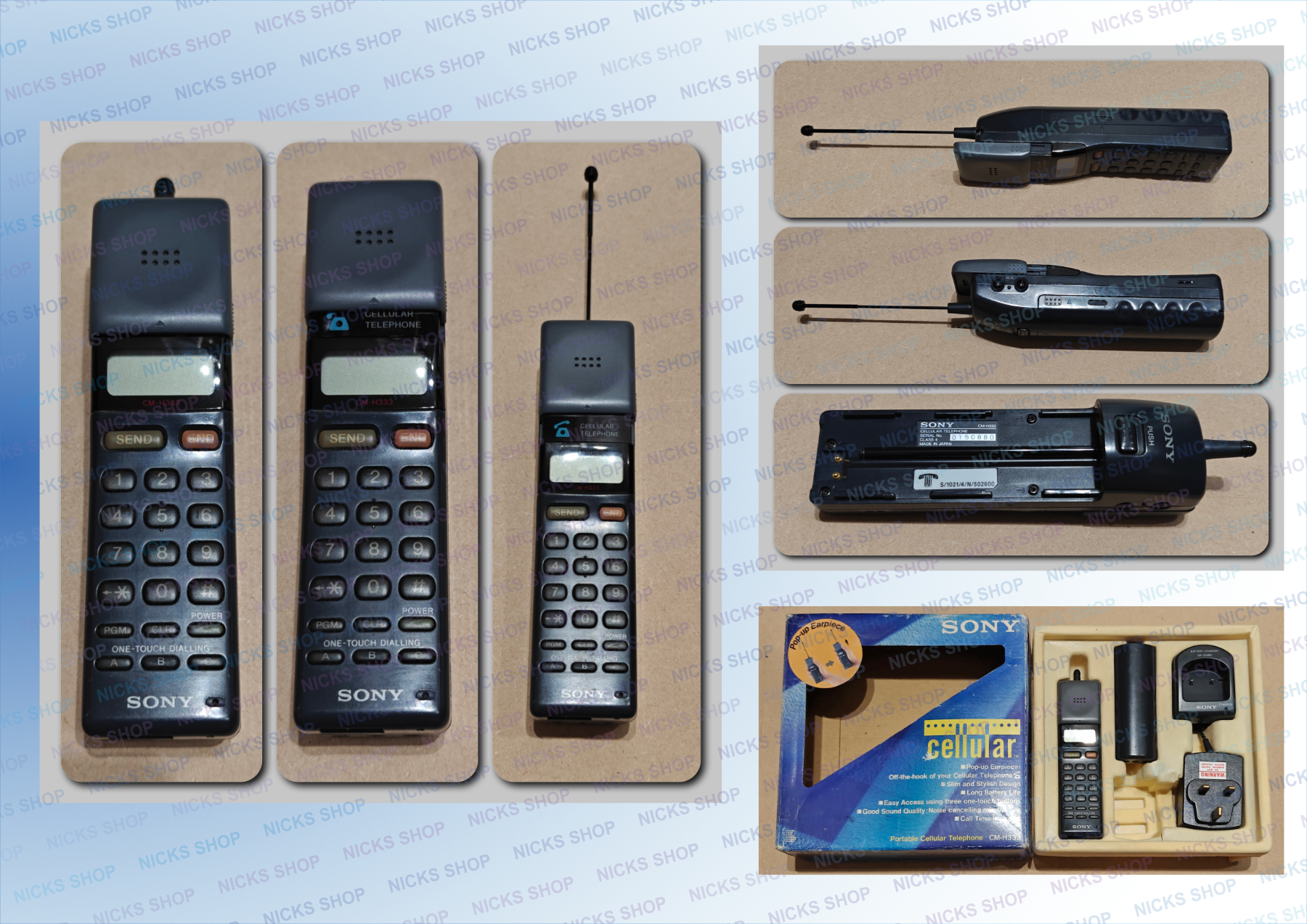 (image for) Sony CM-H333 'Mars Bar" Vintage Mobile Phone from 1992
