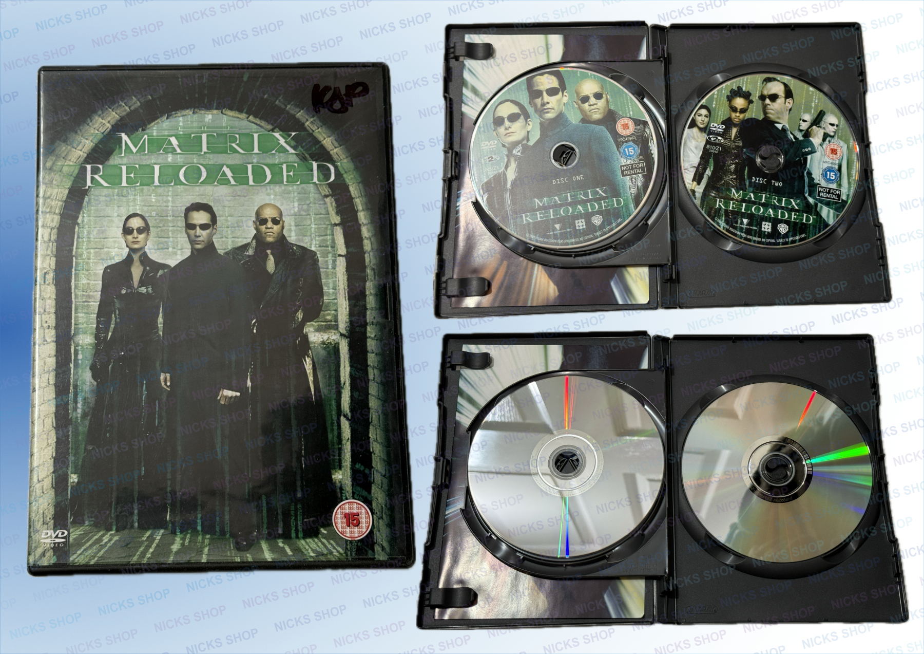 (image for) The Matrix Reloaded (2 Disc DVD) 2003 - Keanu Reeves) cert 15