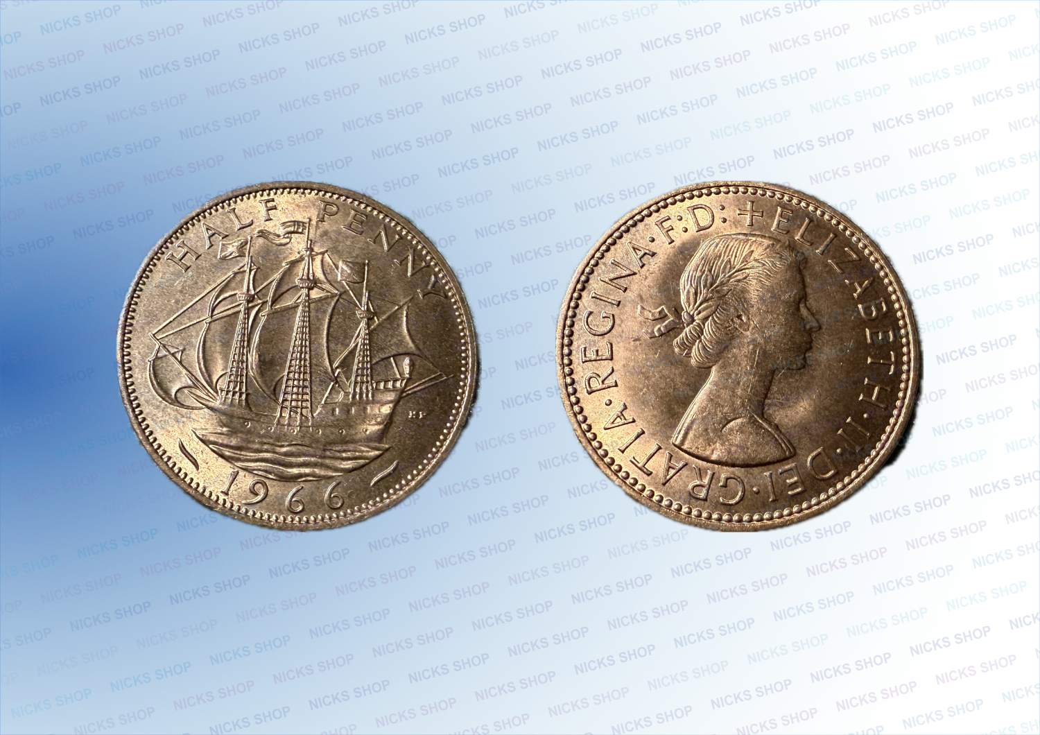 (image for) Pre-decimal Half Penny. 1966. Old Half Penny