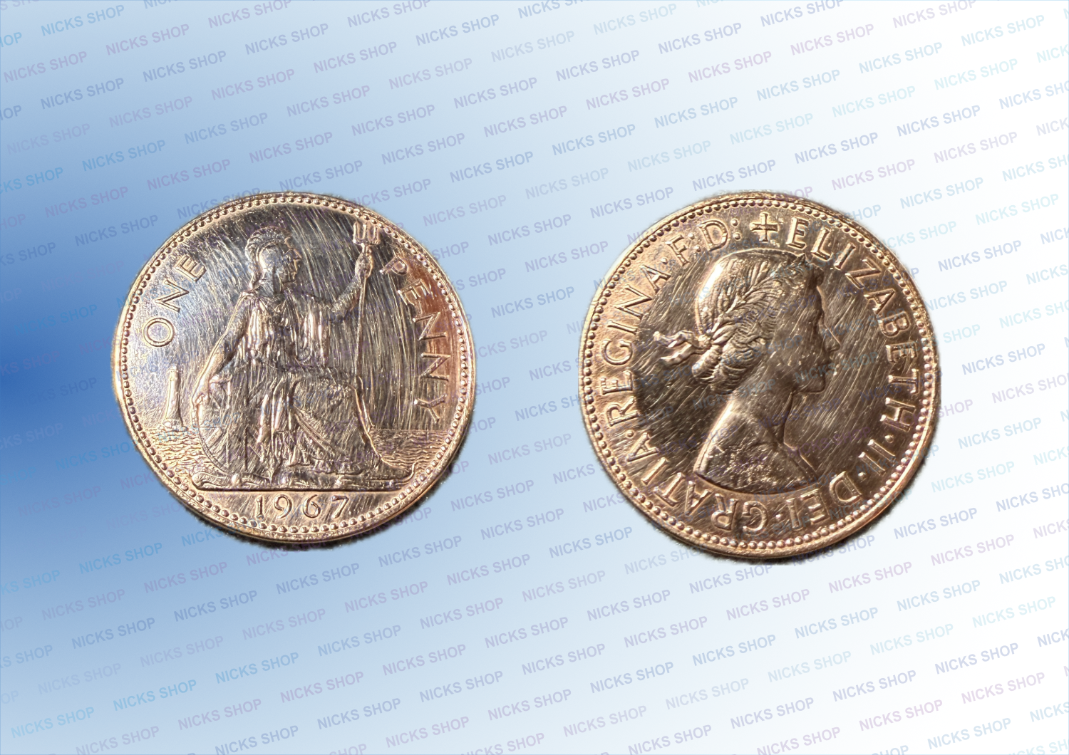 (image for) Pre-decimal One Penny. 1967. One Old Penny