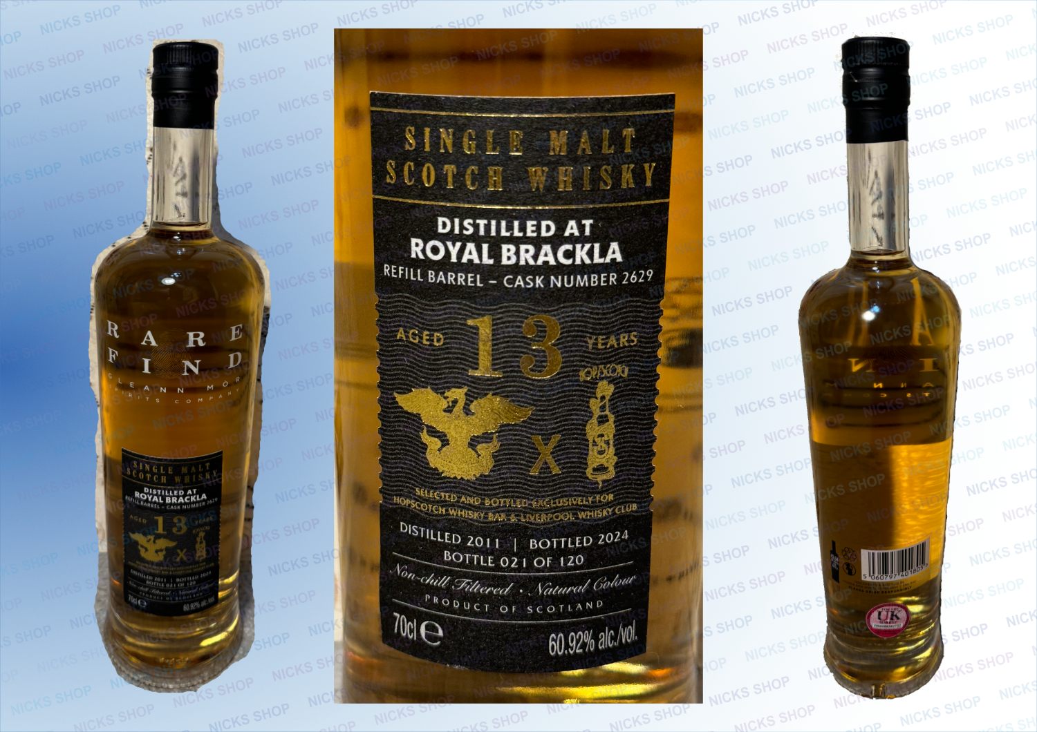 (image for) Royal Brackla Whisky, 13 Year Old, 2011 Vintage - The Rare Find (HopScotch x Liverpool Whisky Club Exclusive)