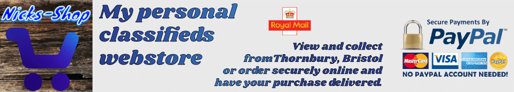 (image for) Nicks personal classified web shop